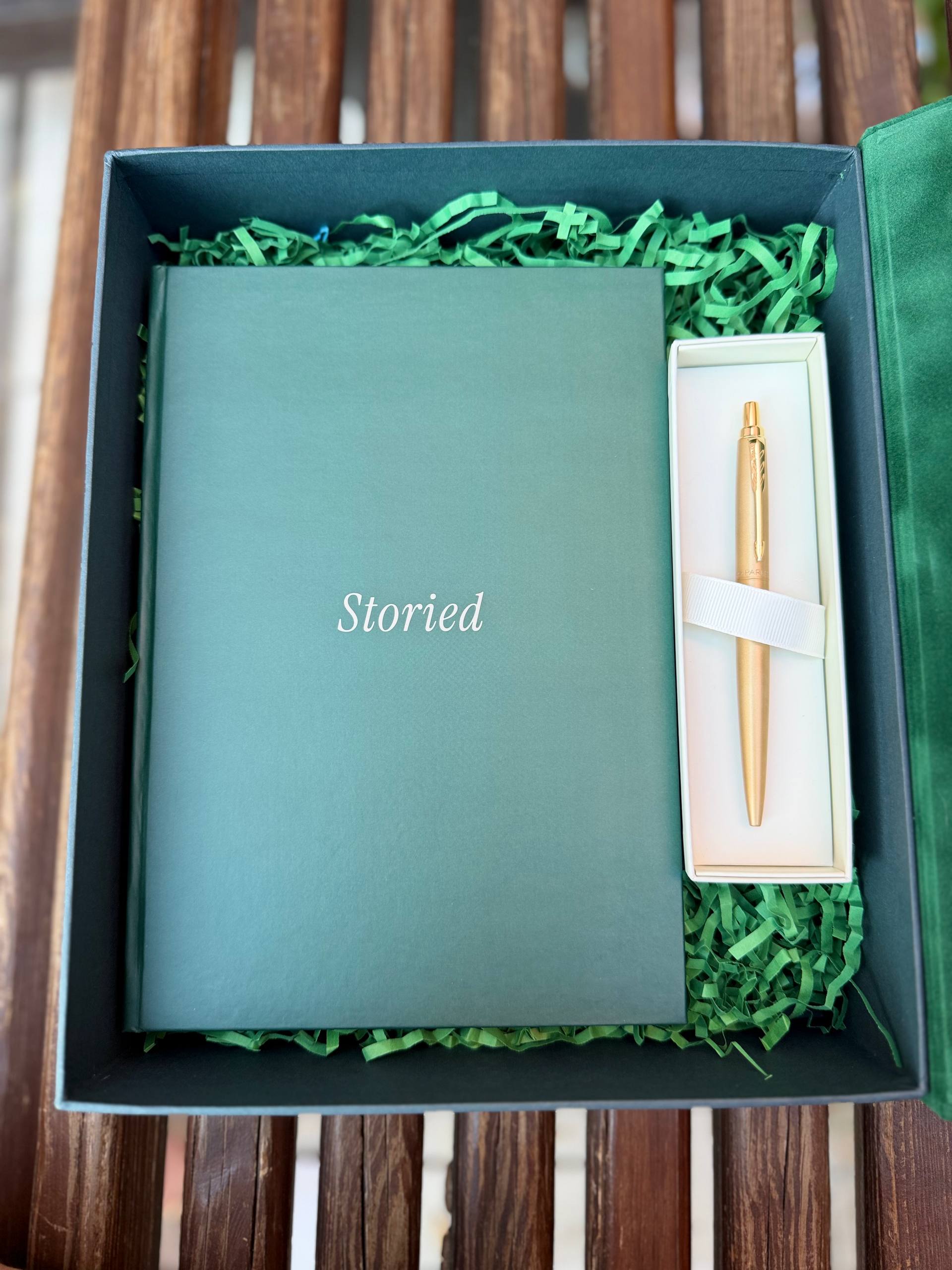 Подарунковий бокс Storied з ручкою Parker